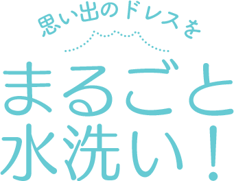 まるごと水洗い！